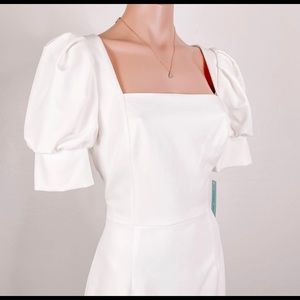 ANTONIO MELANI Theresa Square Neck Puff Dress NWT